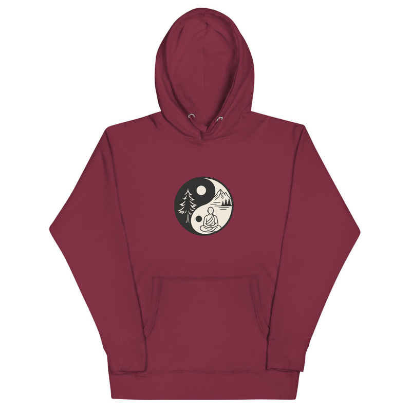 Yin Yang Nature Meditation Hoodie
