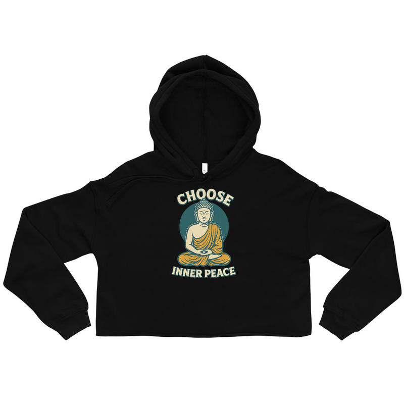 Choose Inner Peace Cropped Hoodie