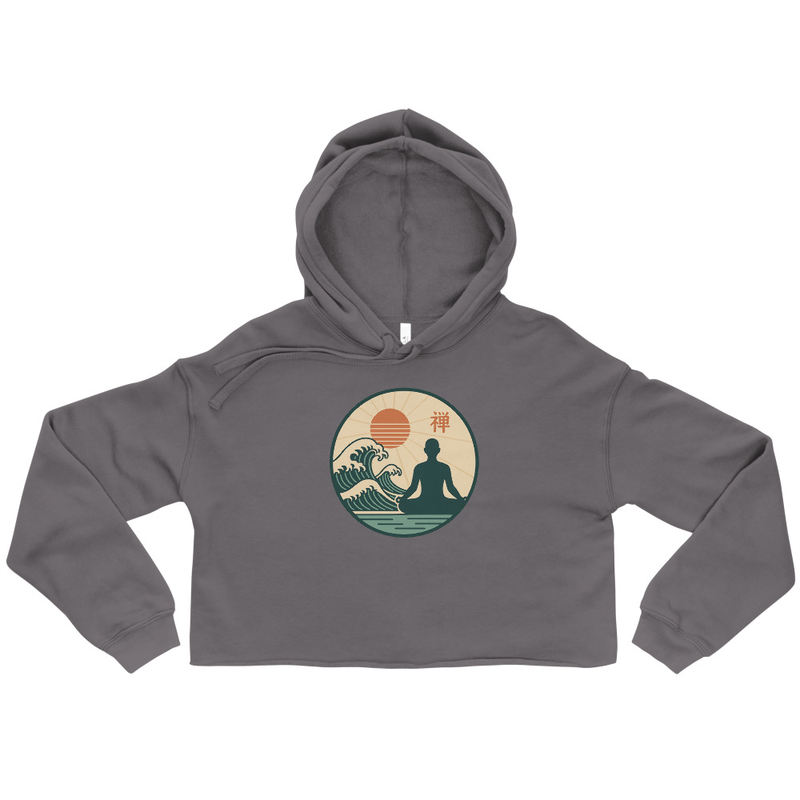 Zen Wave Cropped Hoodie