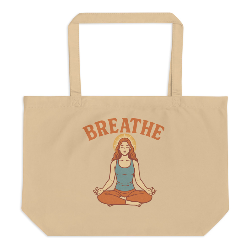 Breathe Yoga Tote Bag