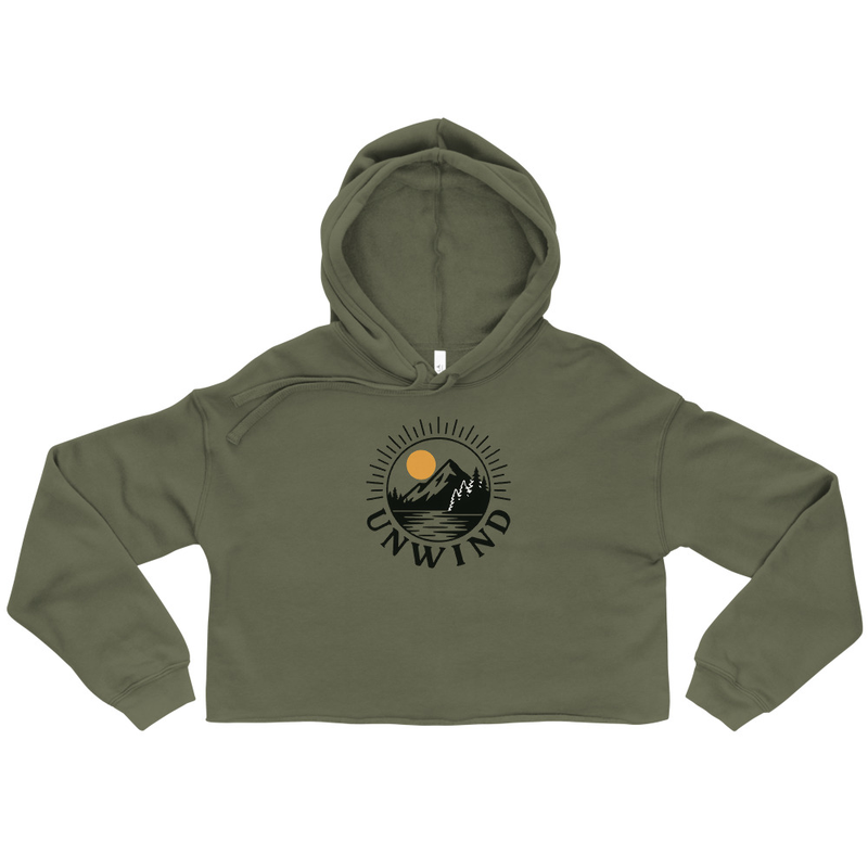 Unwind Cropped Hoodie