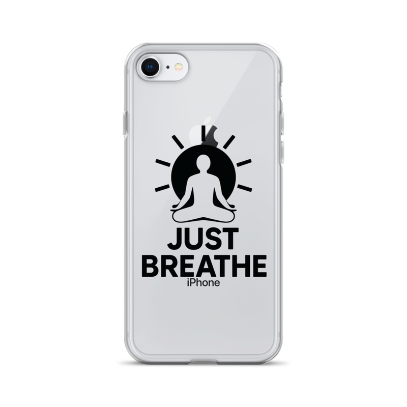 Clear iPhone Case with Yoga Design