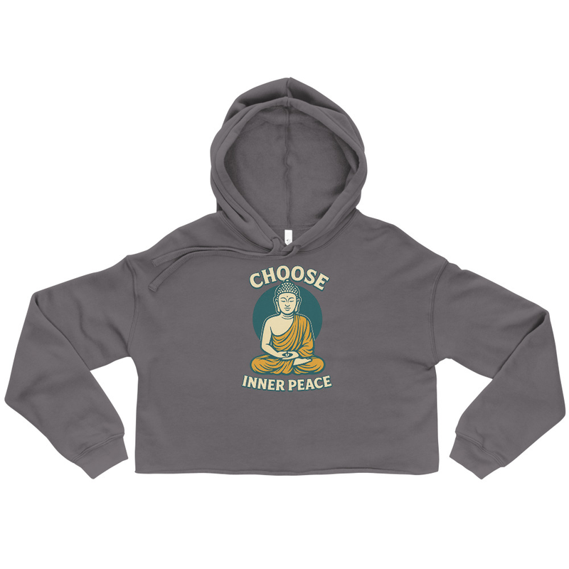 Choose Inner Peace Cropped Hoodie