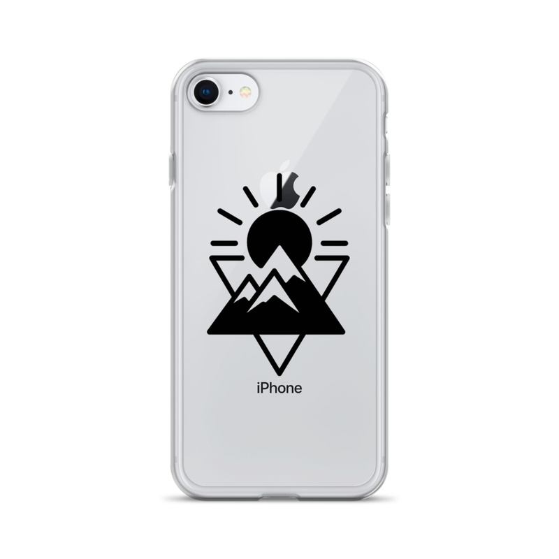 Clear iPhone Case with Mountain Design