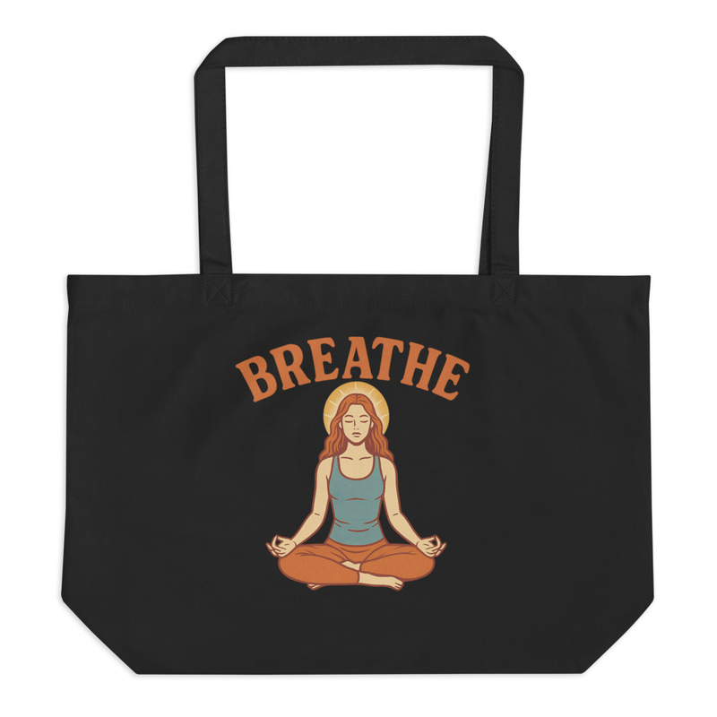 Breathe Yoga Tote Bag