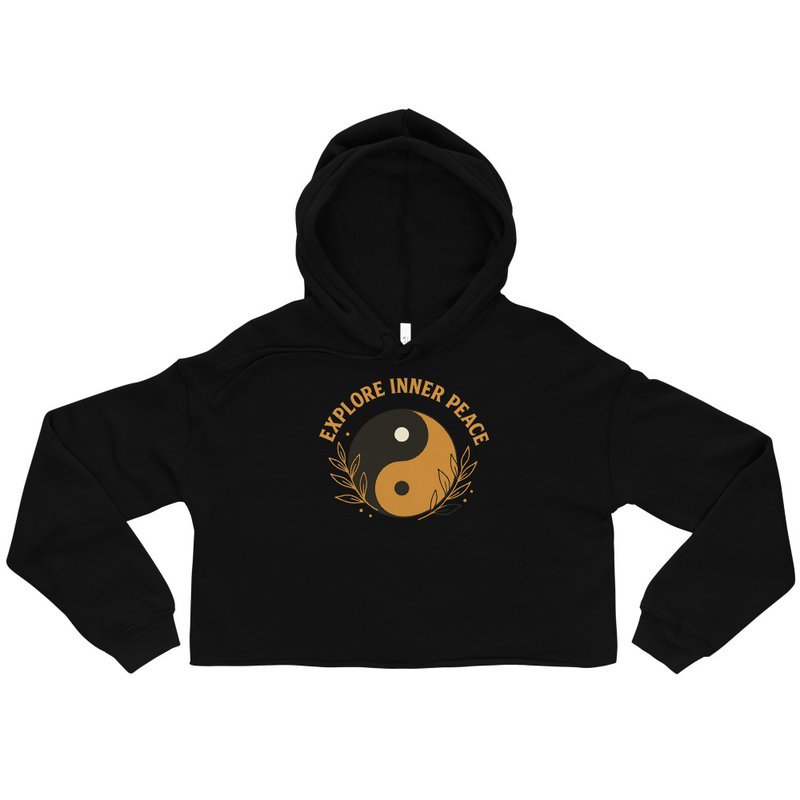 Explore Inner Peace Cropped Hoodie