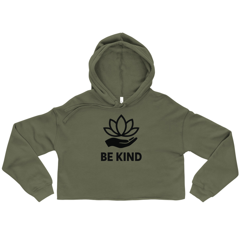 Be Kind Cropped Hoodie