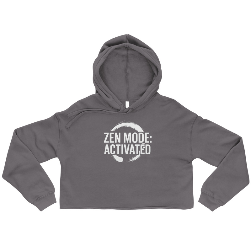 Zen Mode Activated Crop Hoodie