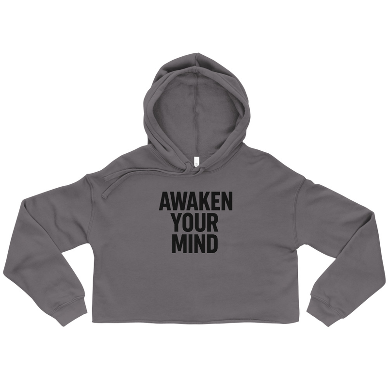 Awaken Your Mind Cropped Hoodie