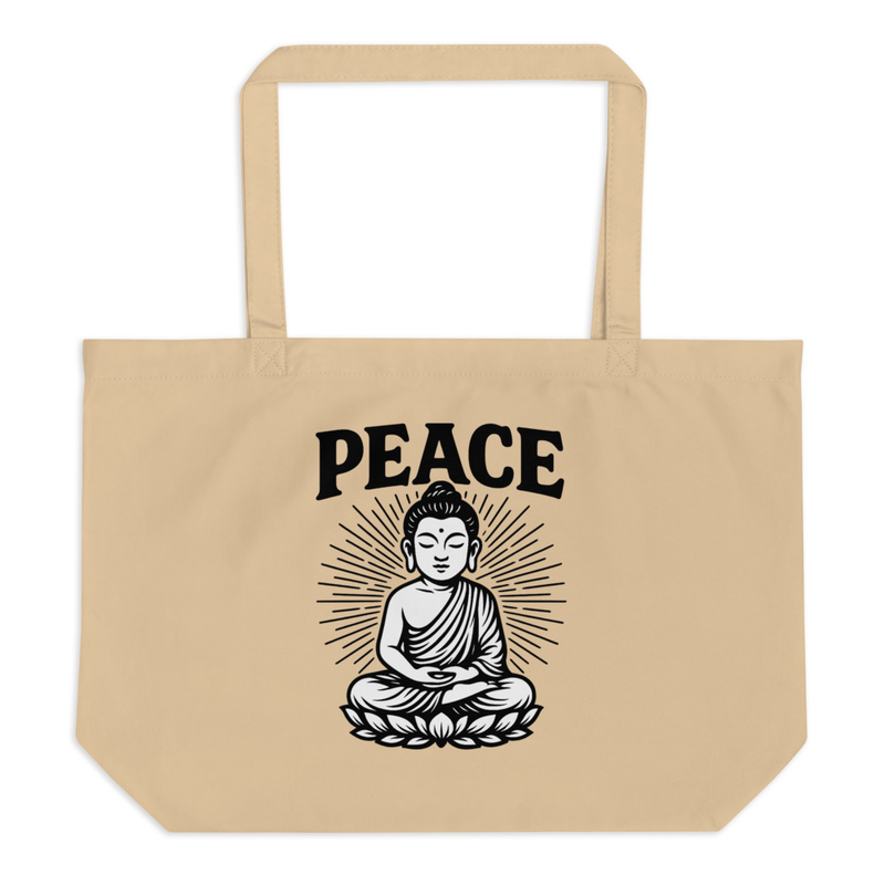 Peace Buddha Tote Bag