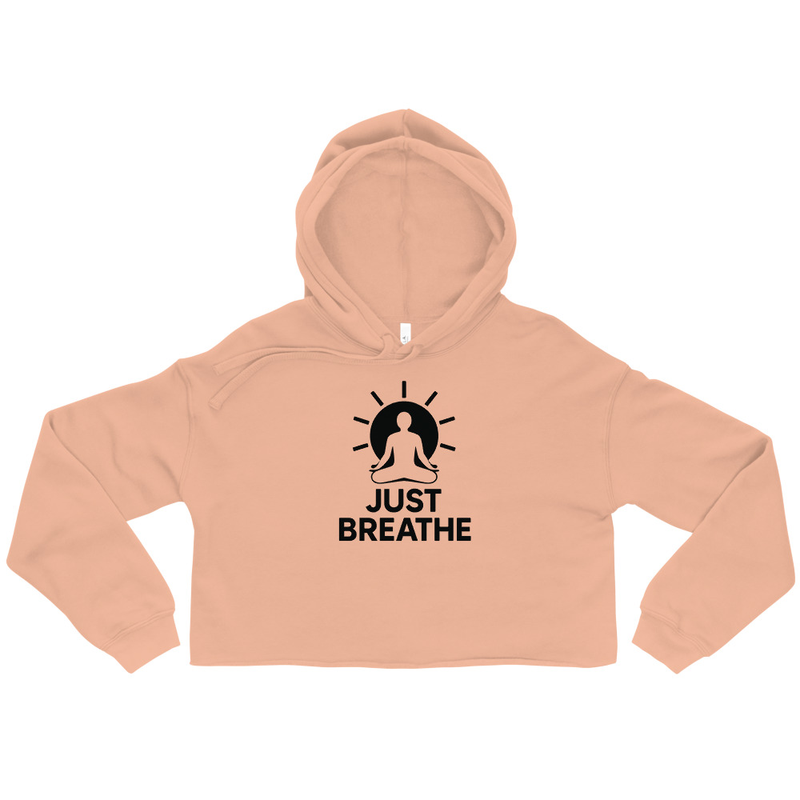 Just Breathe Cropped Hoodie