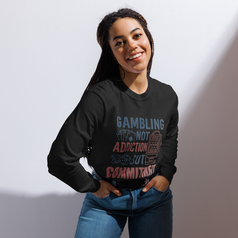 Blue and Red Gamble Commitment Long-Sleeve Shirt