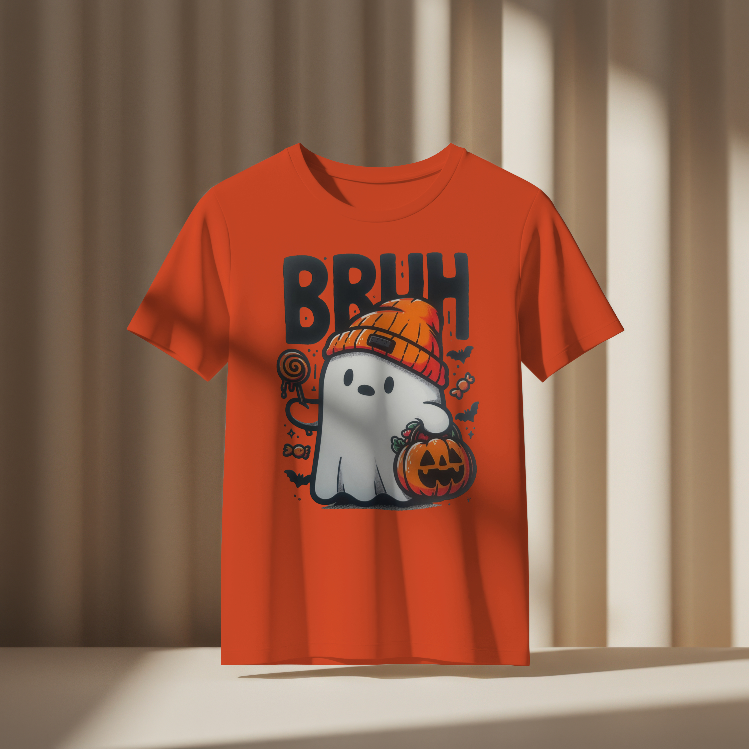 Bruh Ghost Halloween T-shirt