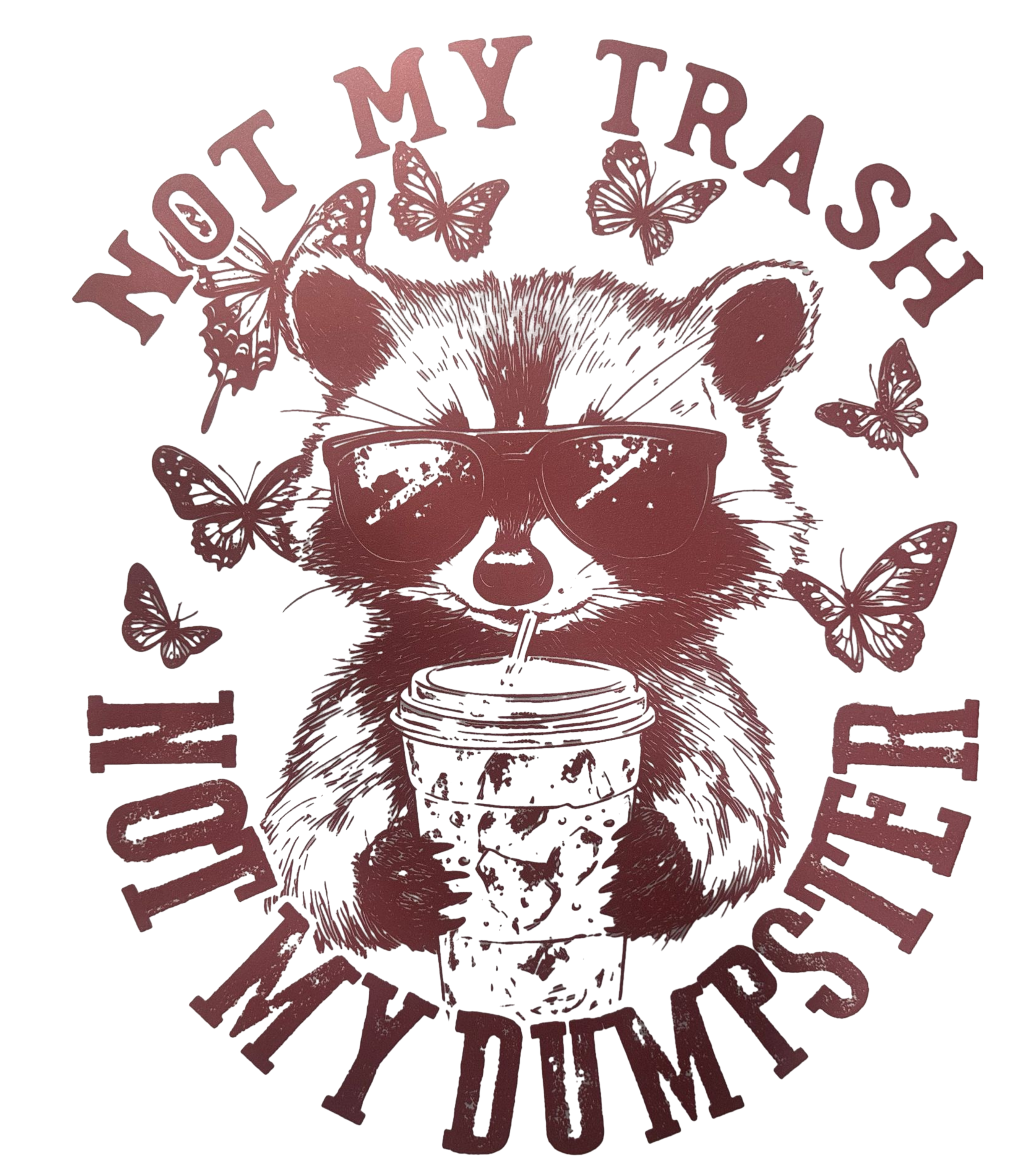 Funny Raccoon Slogan T-Shirt