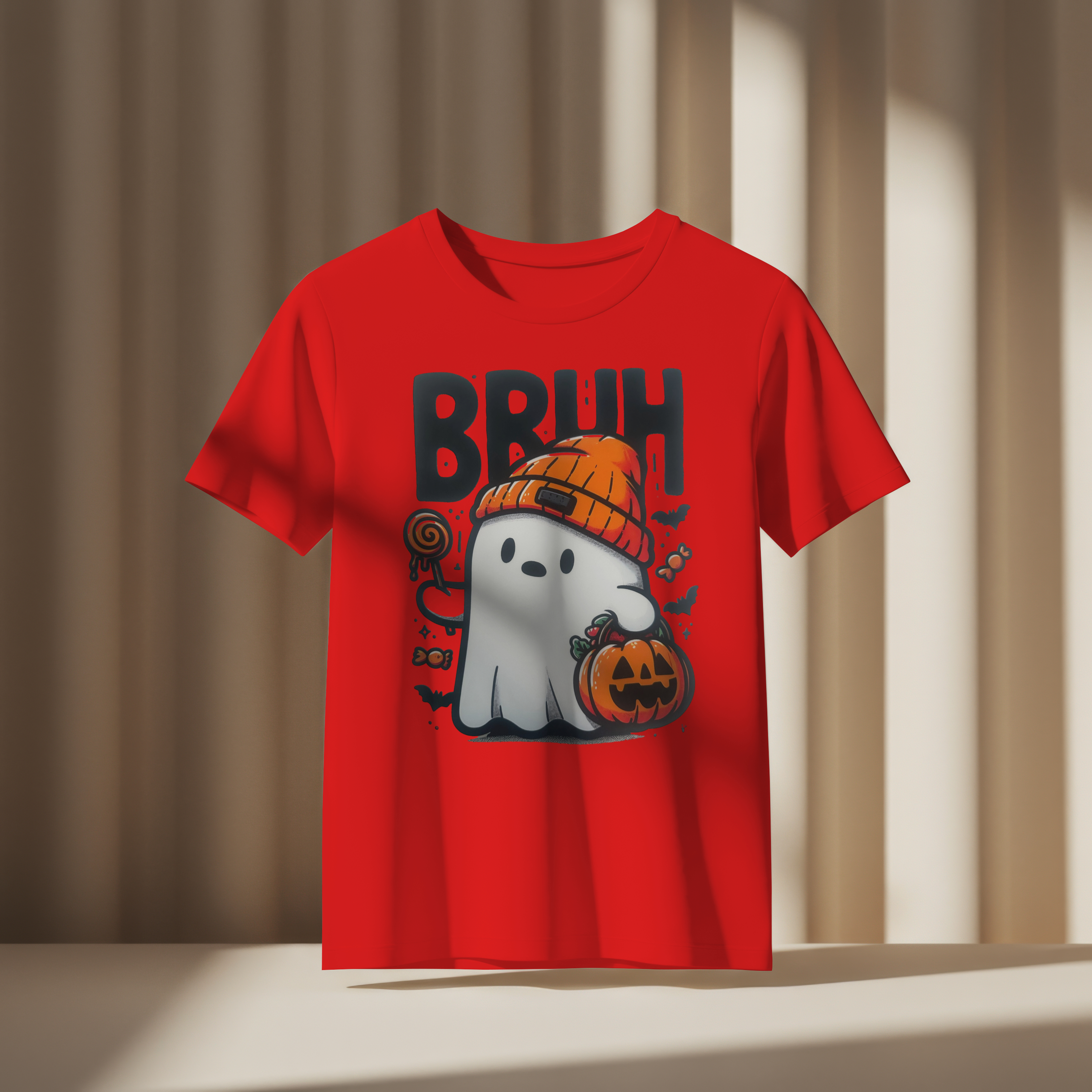 Bruh Ghost Halloween T-shirt