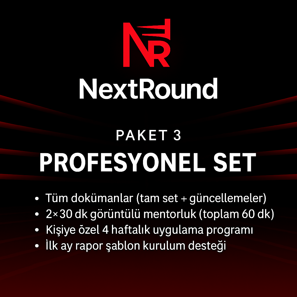 NextRound - SPONSORLUK REHBERİ PRO PAKET