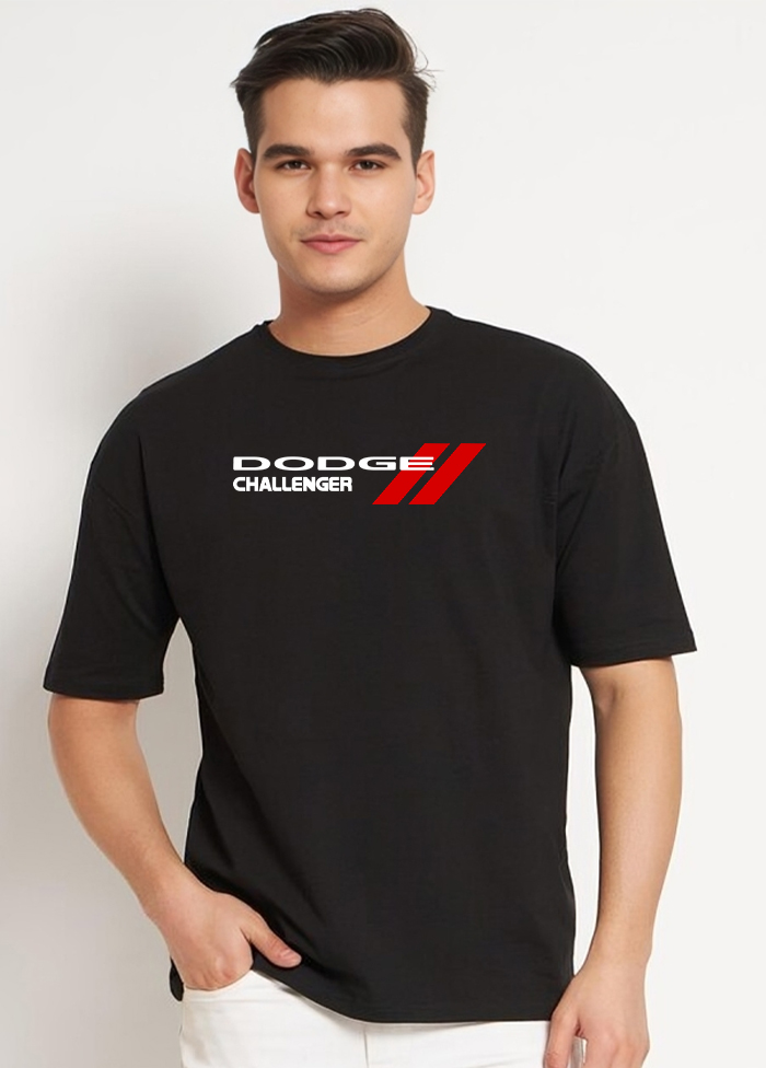 Dodge Challenger Oversized T-shirt || Black ||