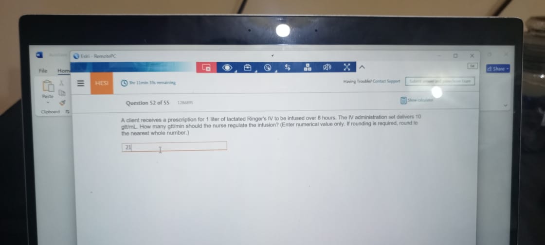 Dosage Calculation (D441) OA 1