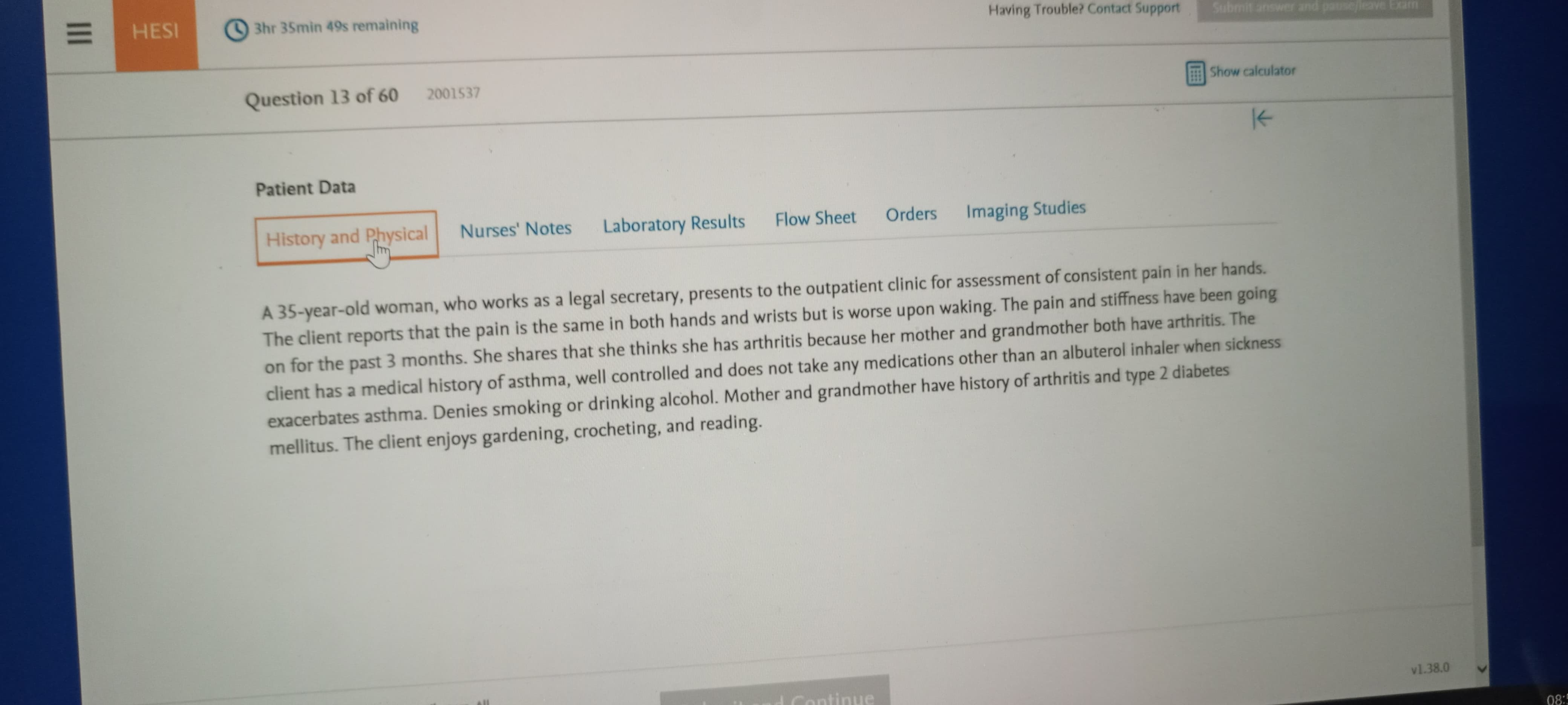 Adult Health II (D446) – New OA 1