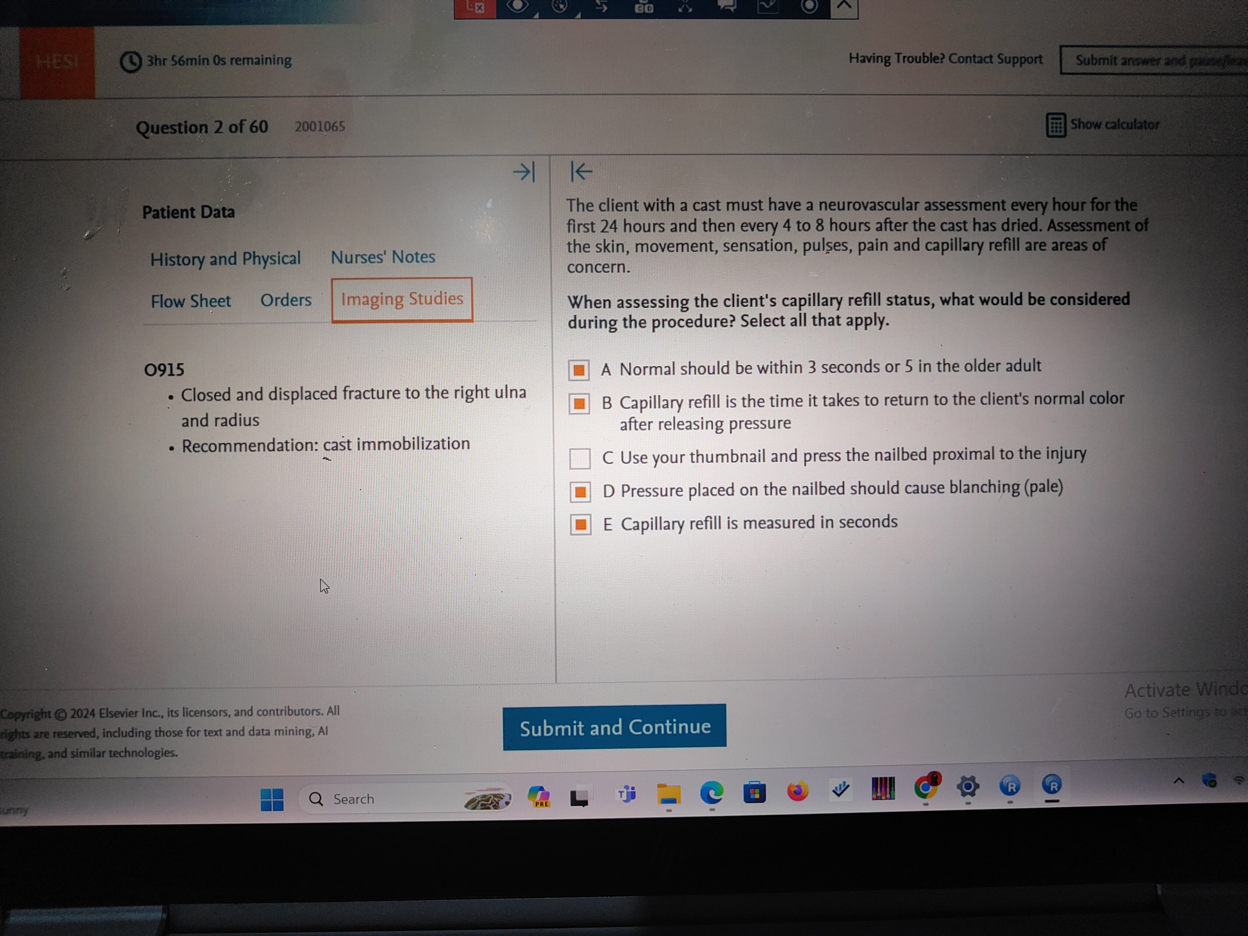 Health Assessment (D443) New OA 2