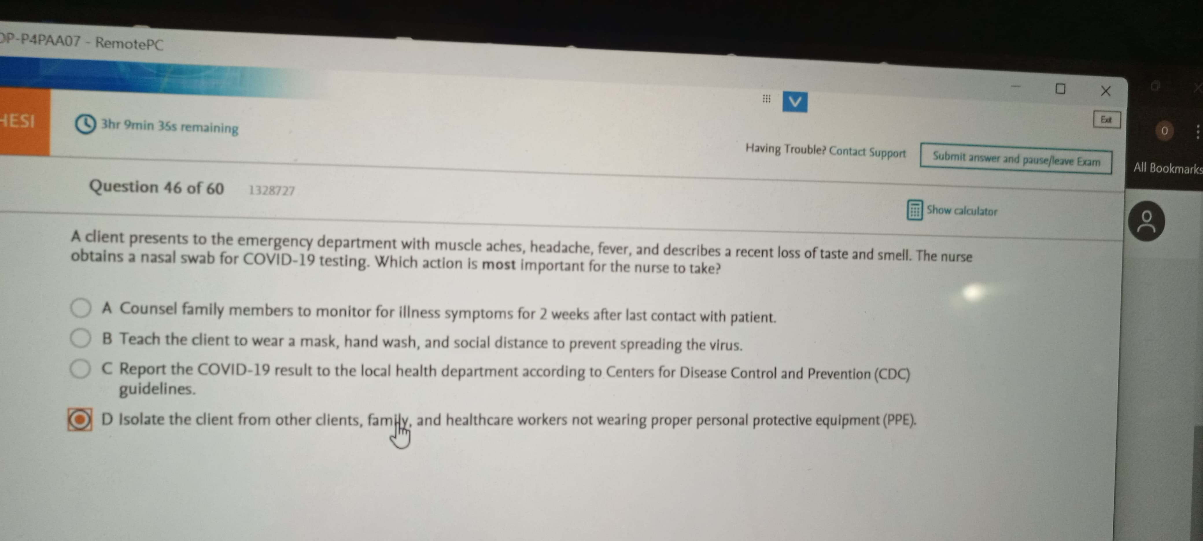 Adult Health I (D444) New OA 1