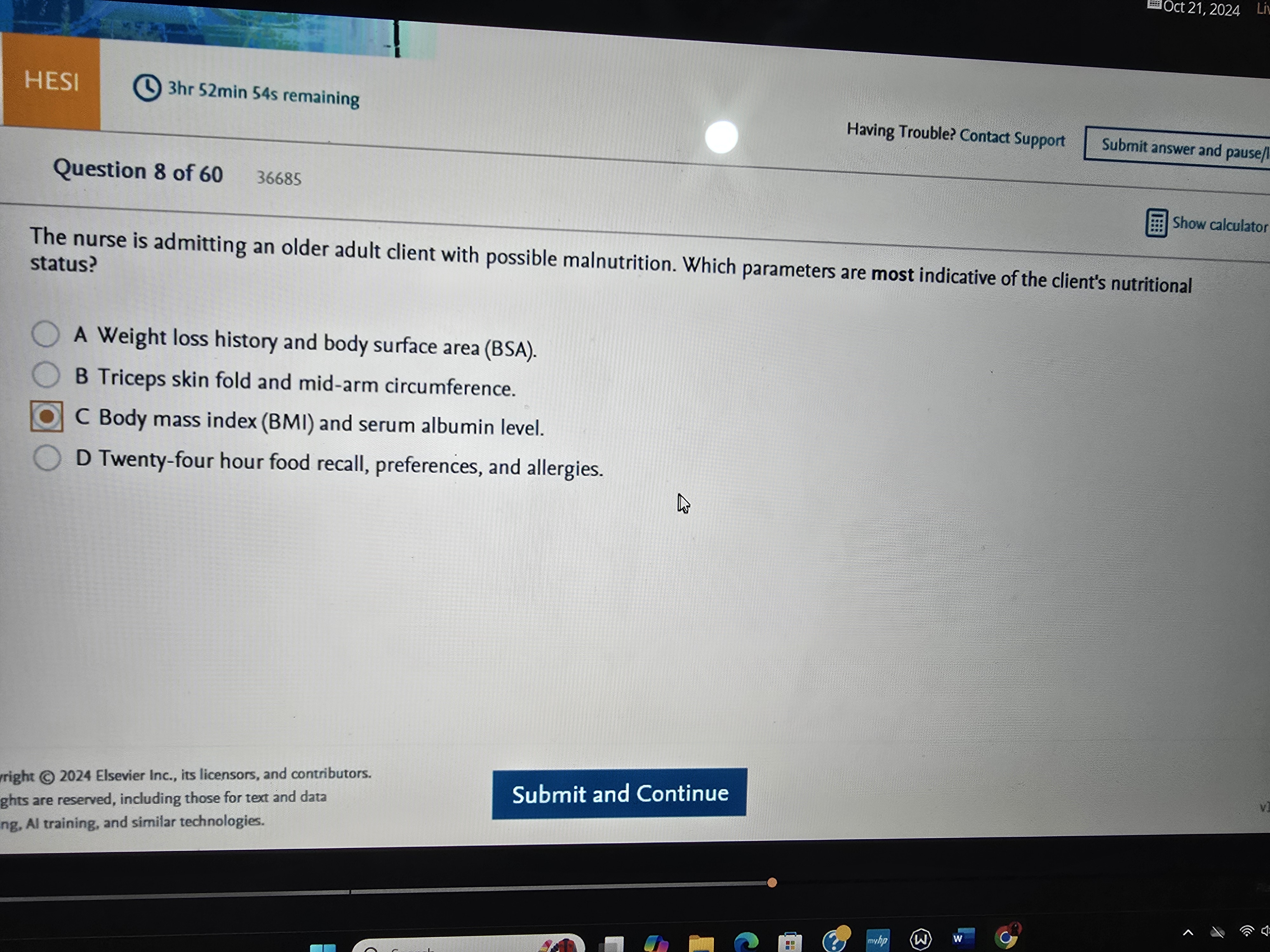 Nutrition (D440) – New OA 2