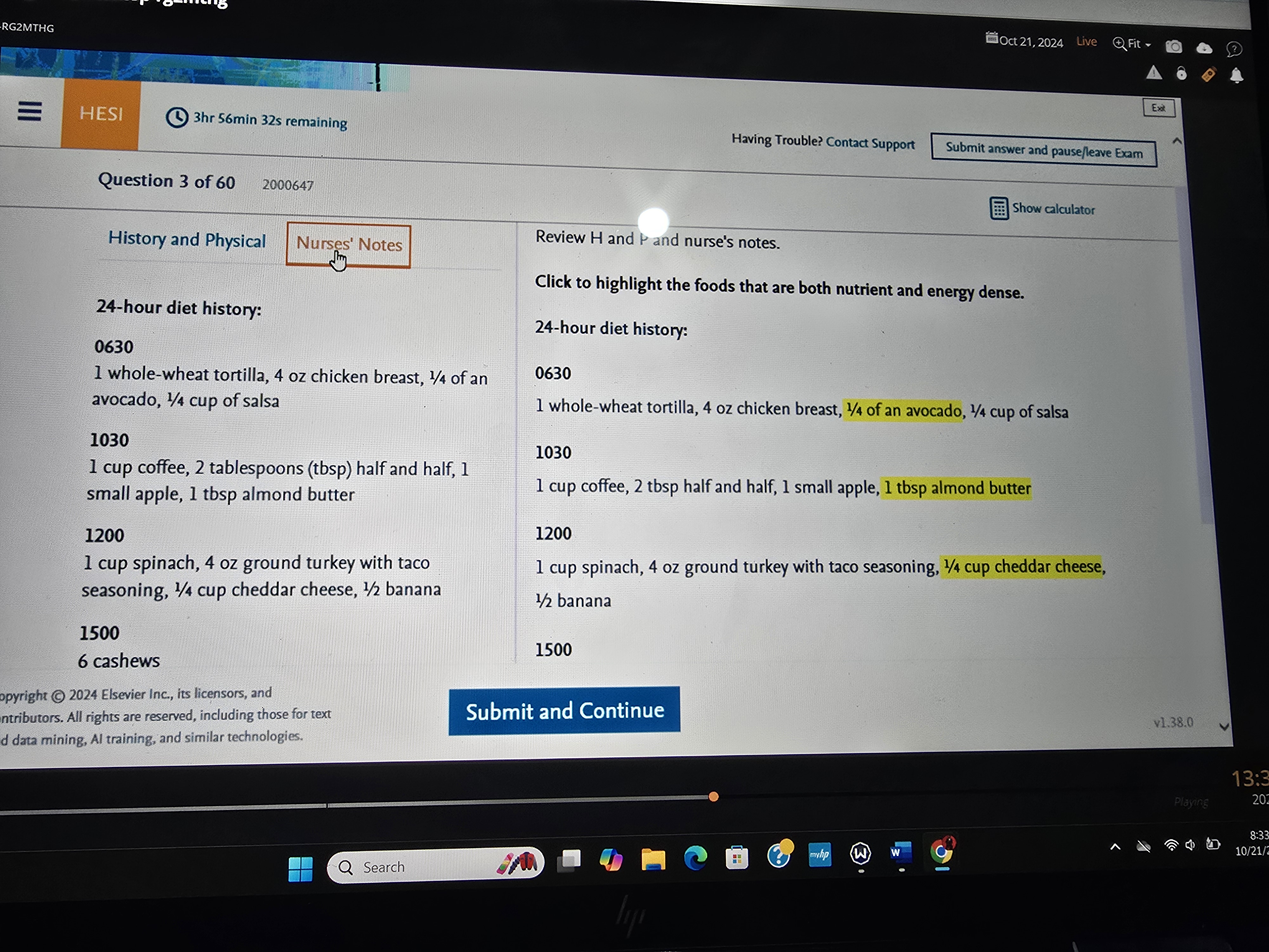 Nutrition (D440) – New OA 2