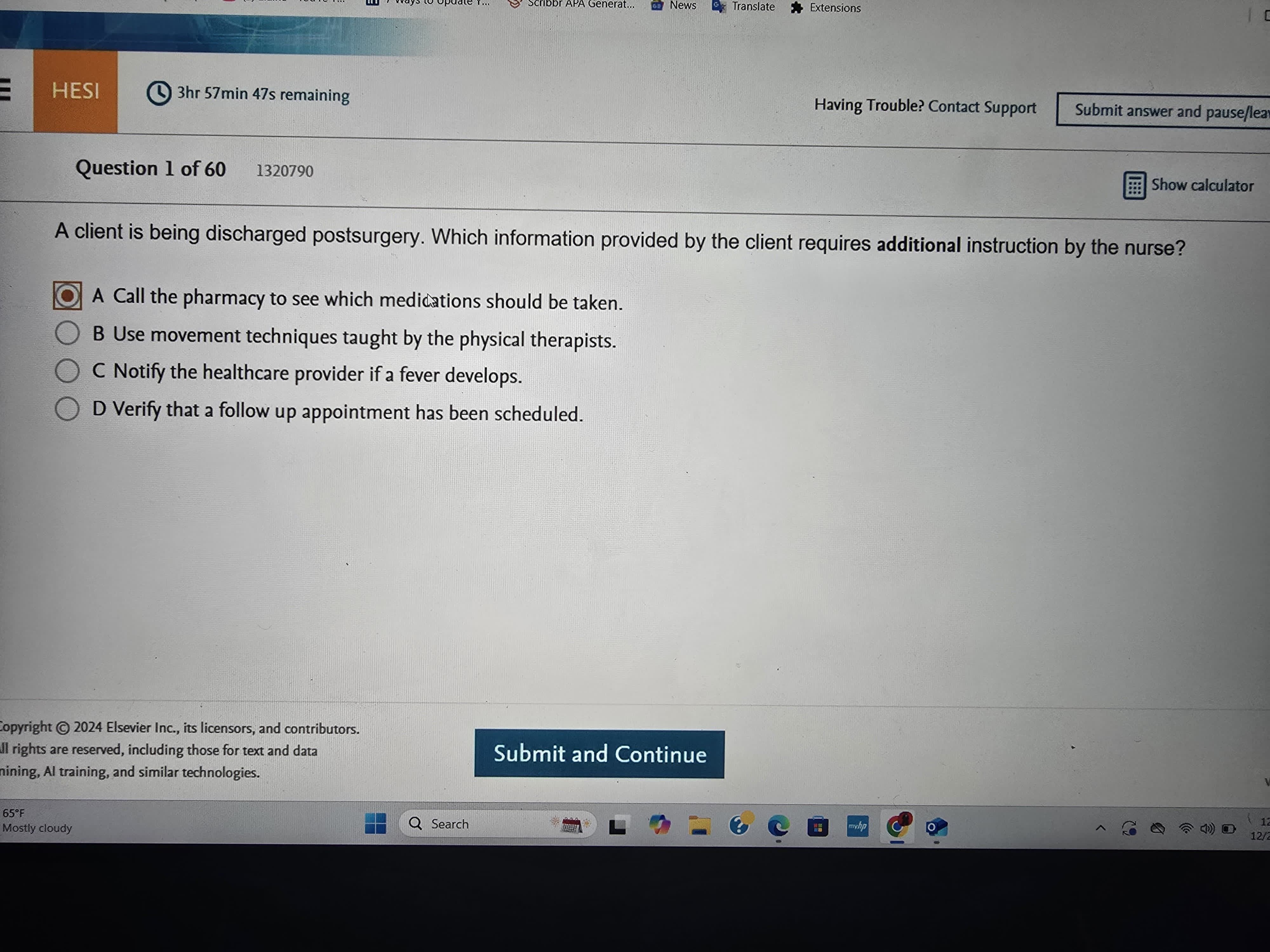 Foundations of Nursing (D439) New OA 1