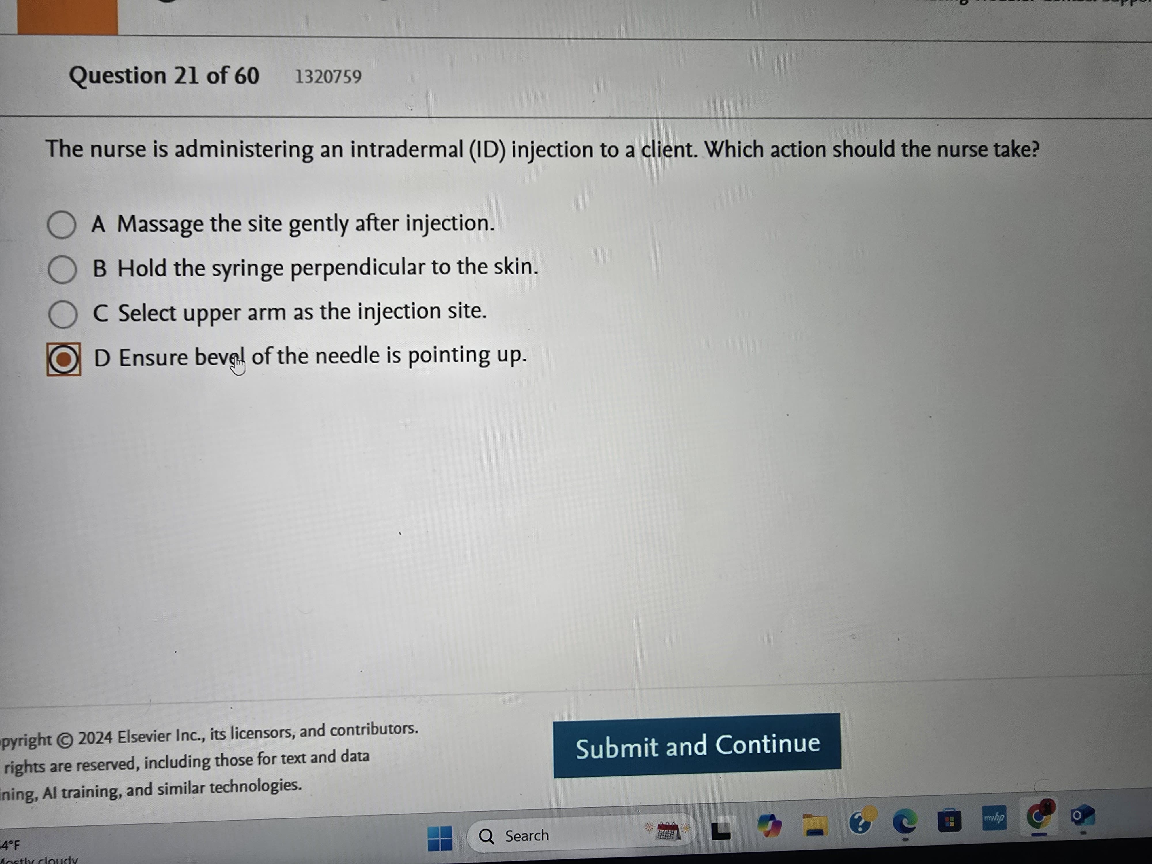 Foundations of Nursing (D439) New OA 1