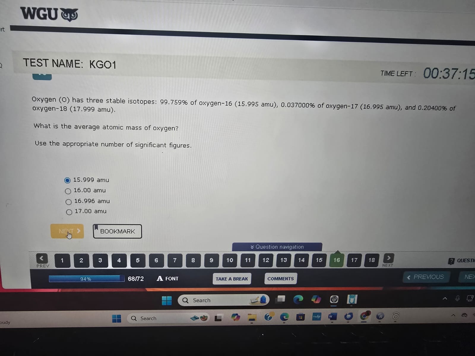 Introduction to Chemistry (D425) New OA