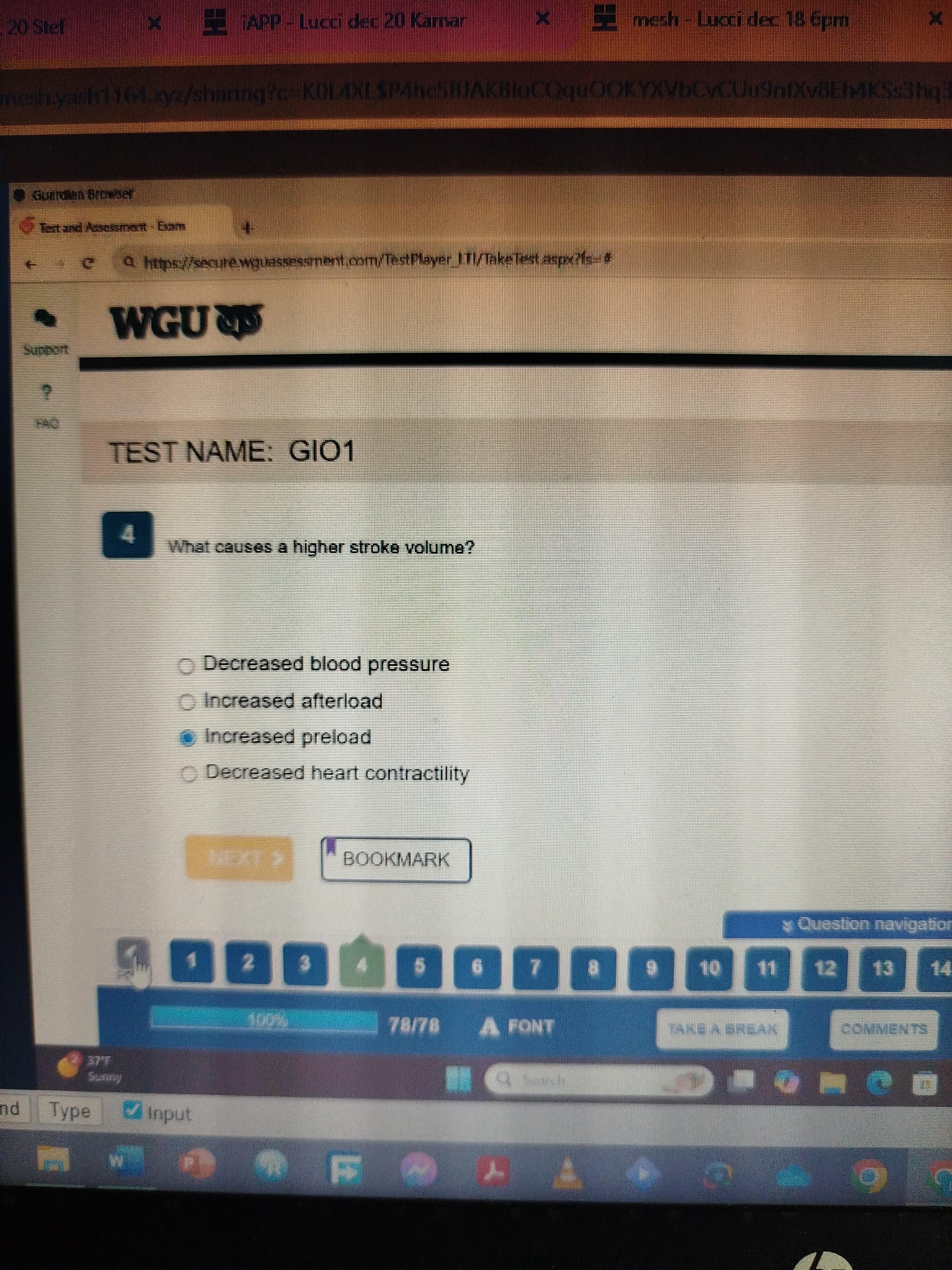 Anatomy and Physiology II with LAB (D313) Newly updated OA