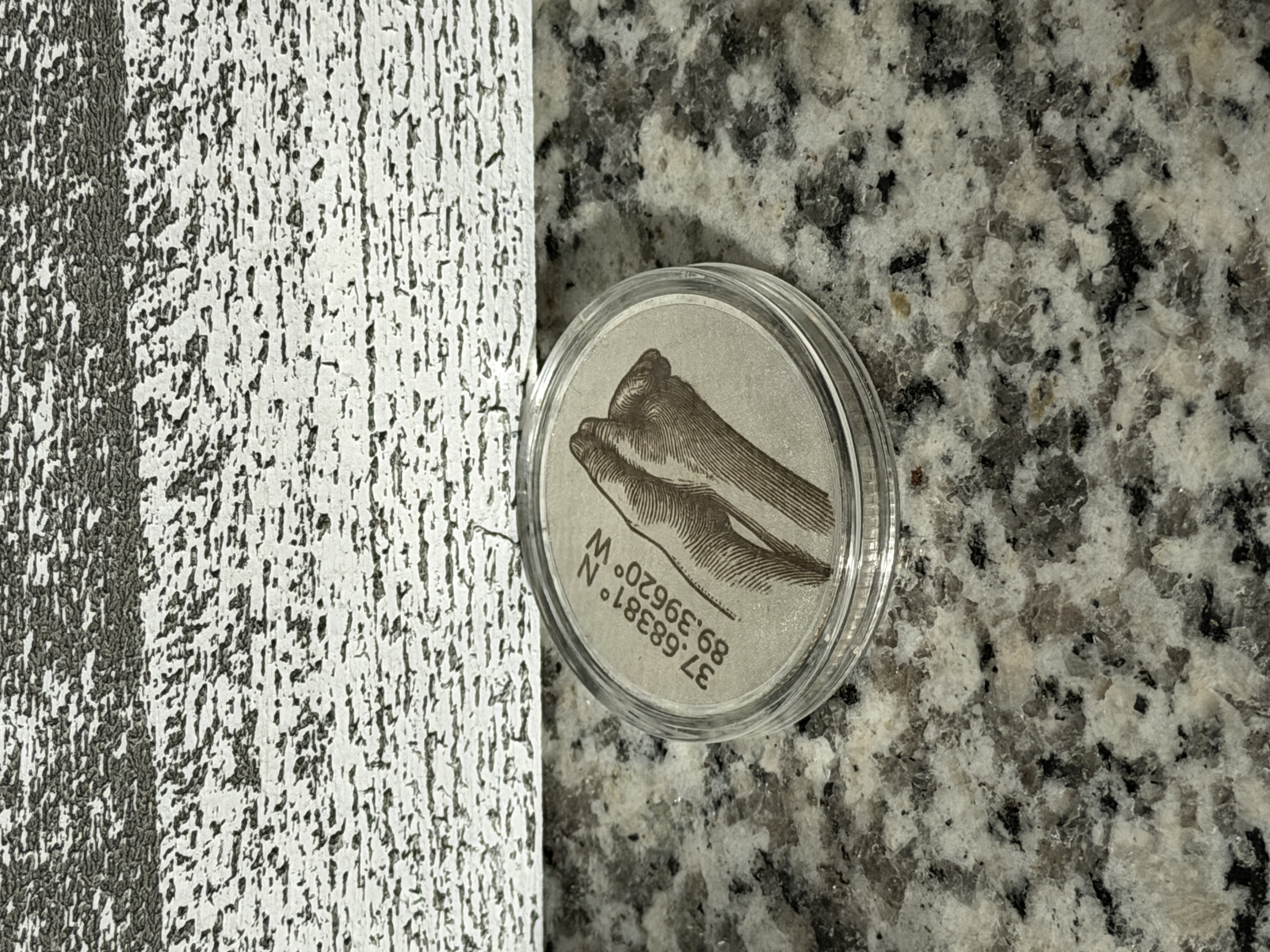 Custom Engraved 40mm Challenge Coin, Alloy