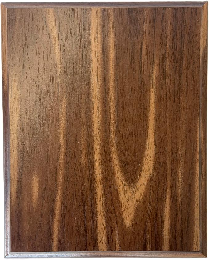 8 x 10 Inch Walnut Plaque Engraved