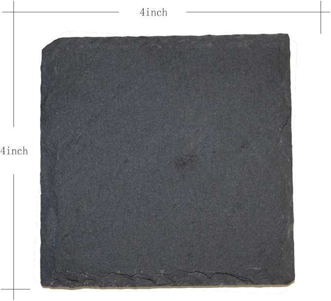 Custom Engraved Slate Coaster (4" Square)