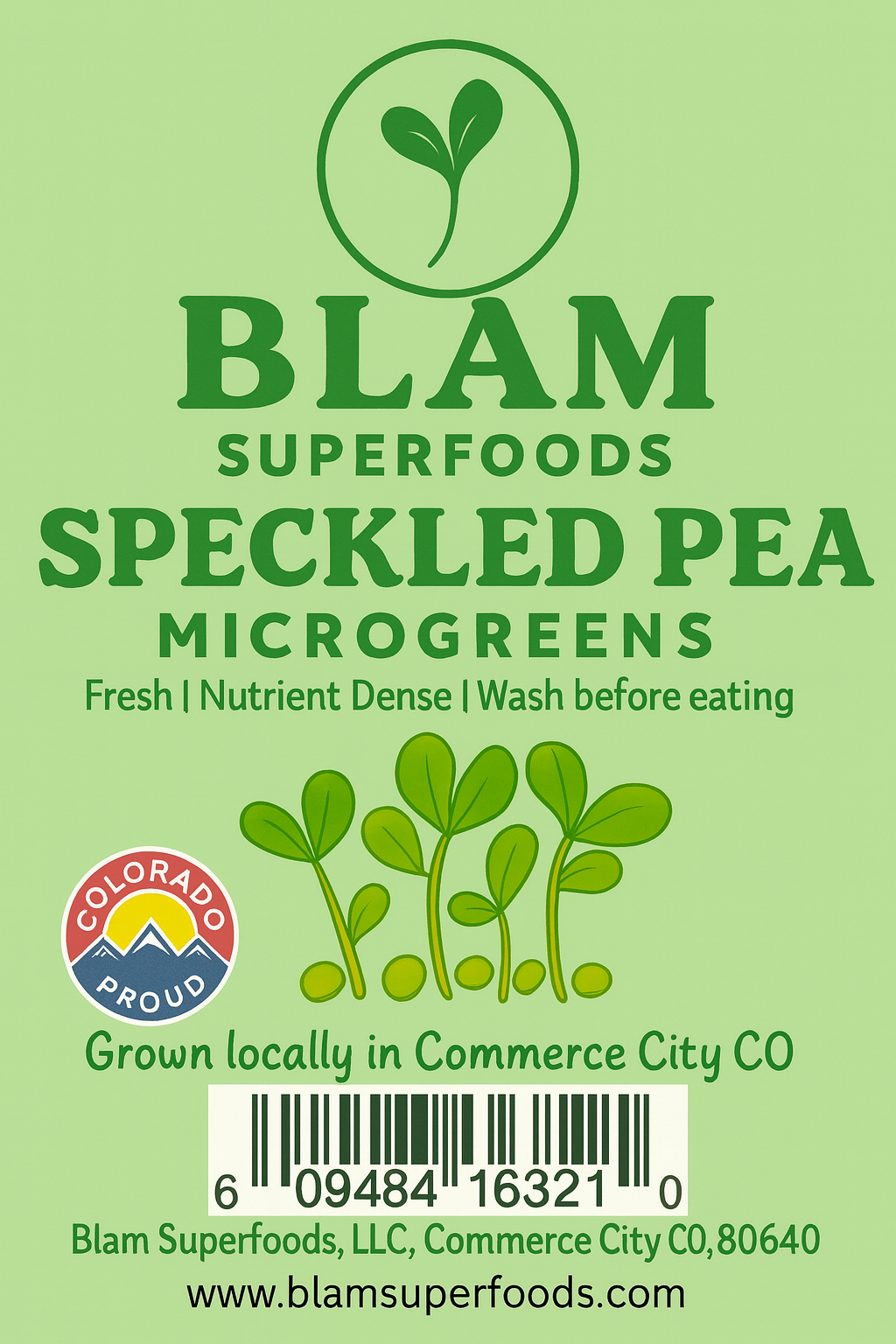 Speckeled Pea Microgreens 