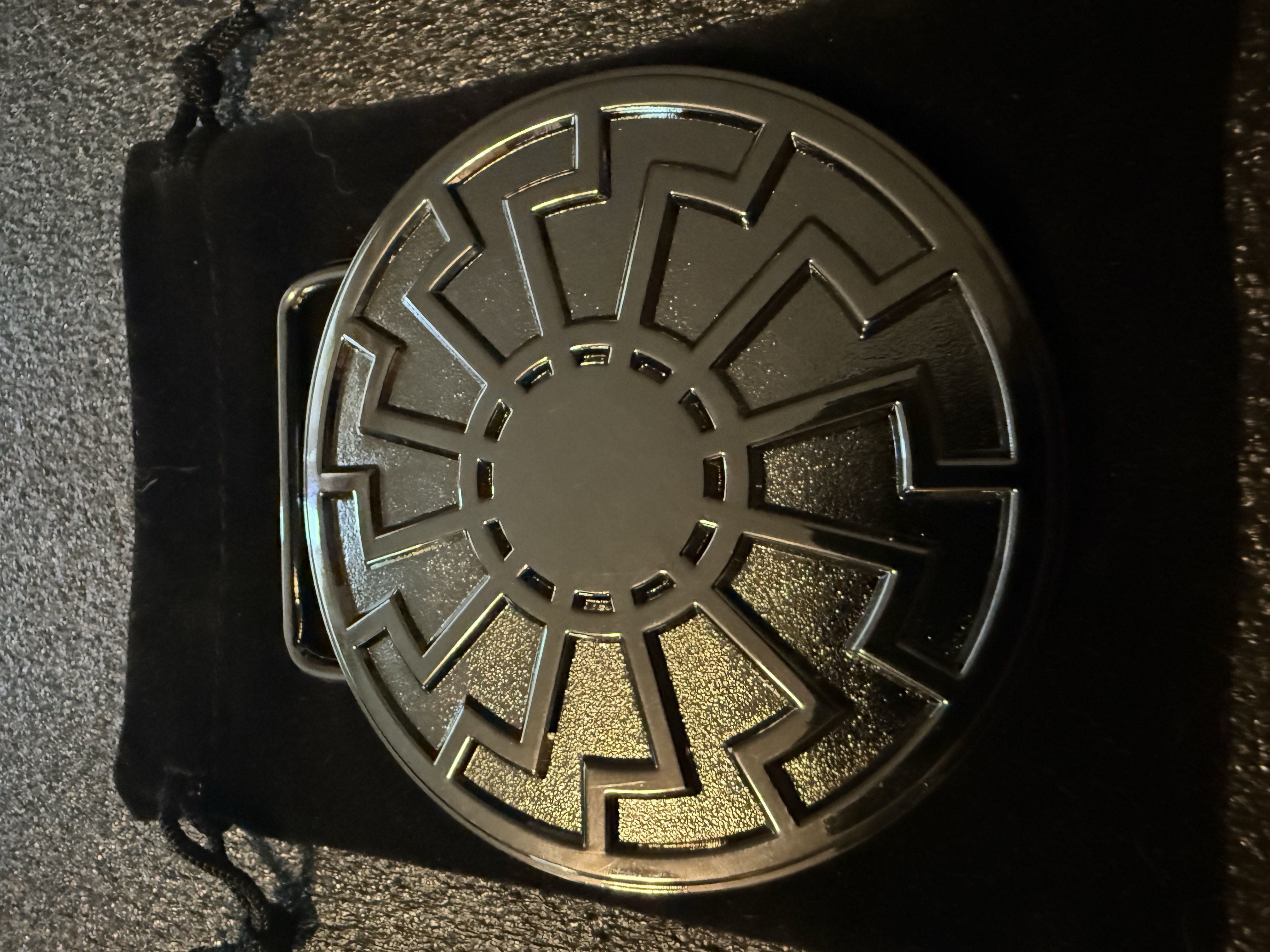 SRad Belt Buckle Black on Black