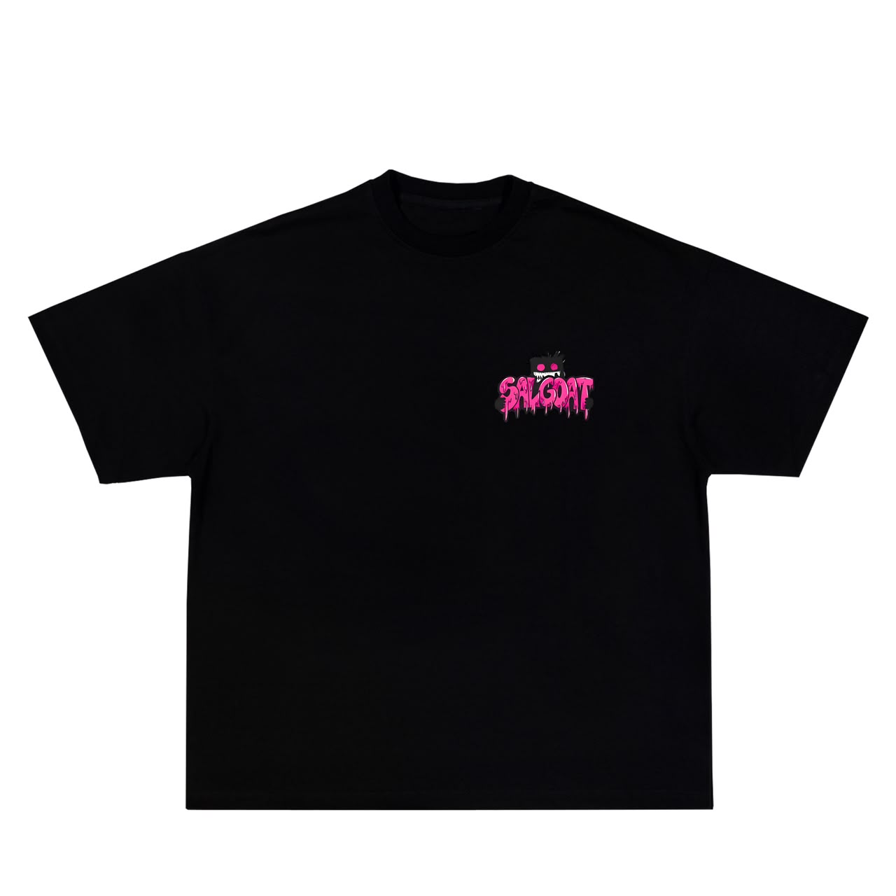 T-shirt noir slgoat rose