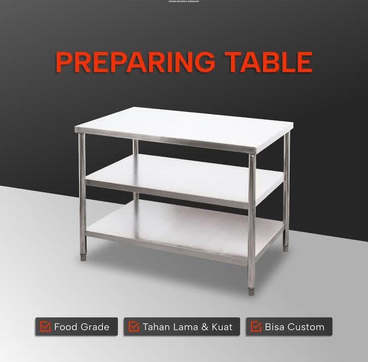 Meja Persiapan Stainless Steel