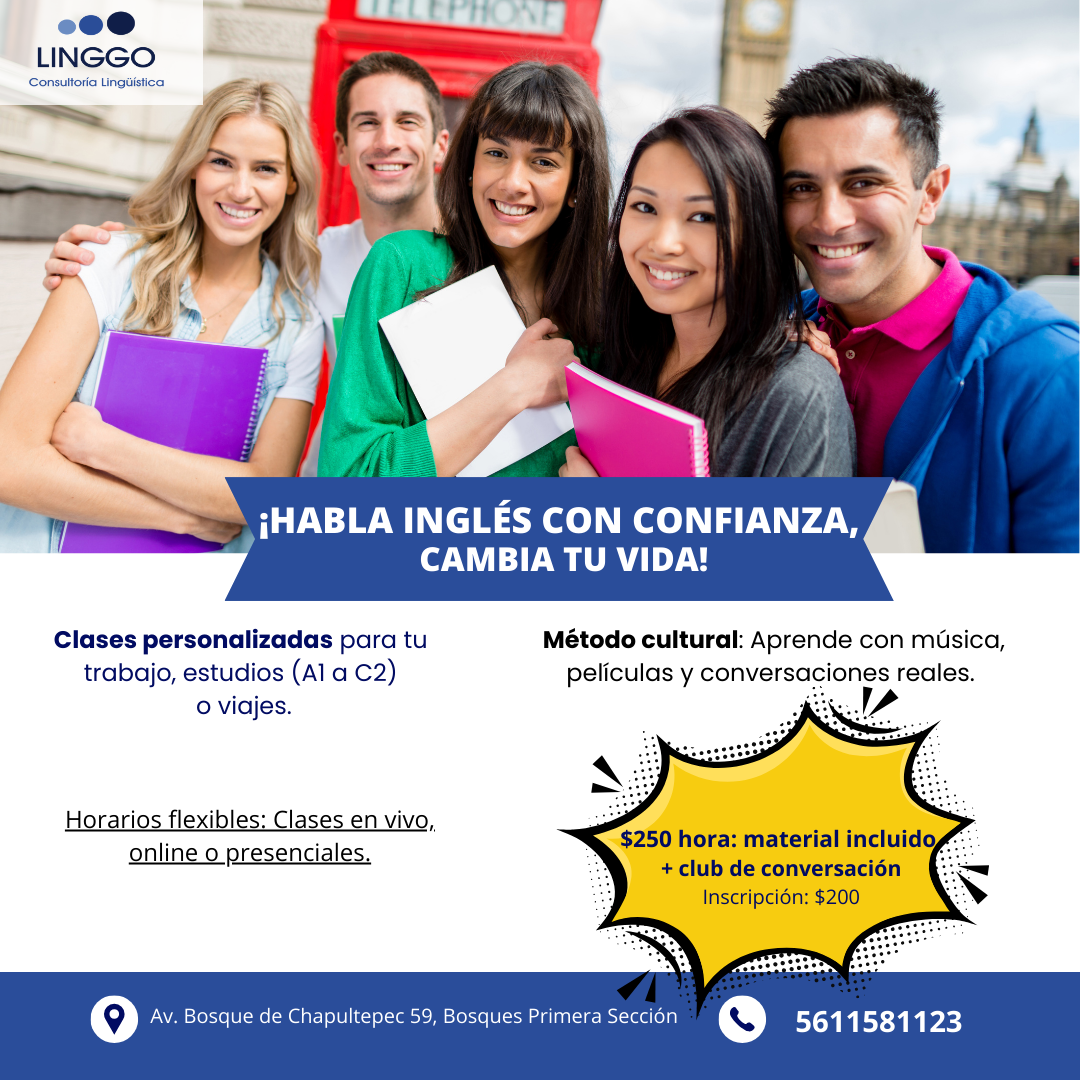 Clases de inglés personalizadas