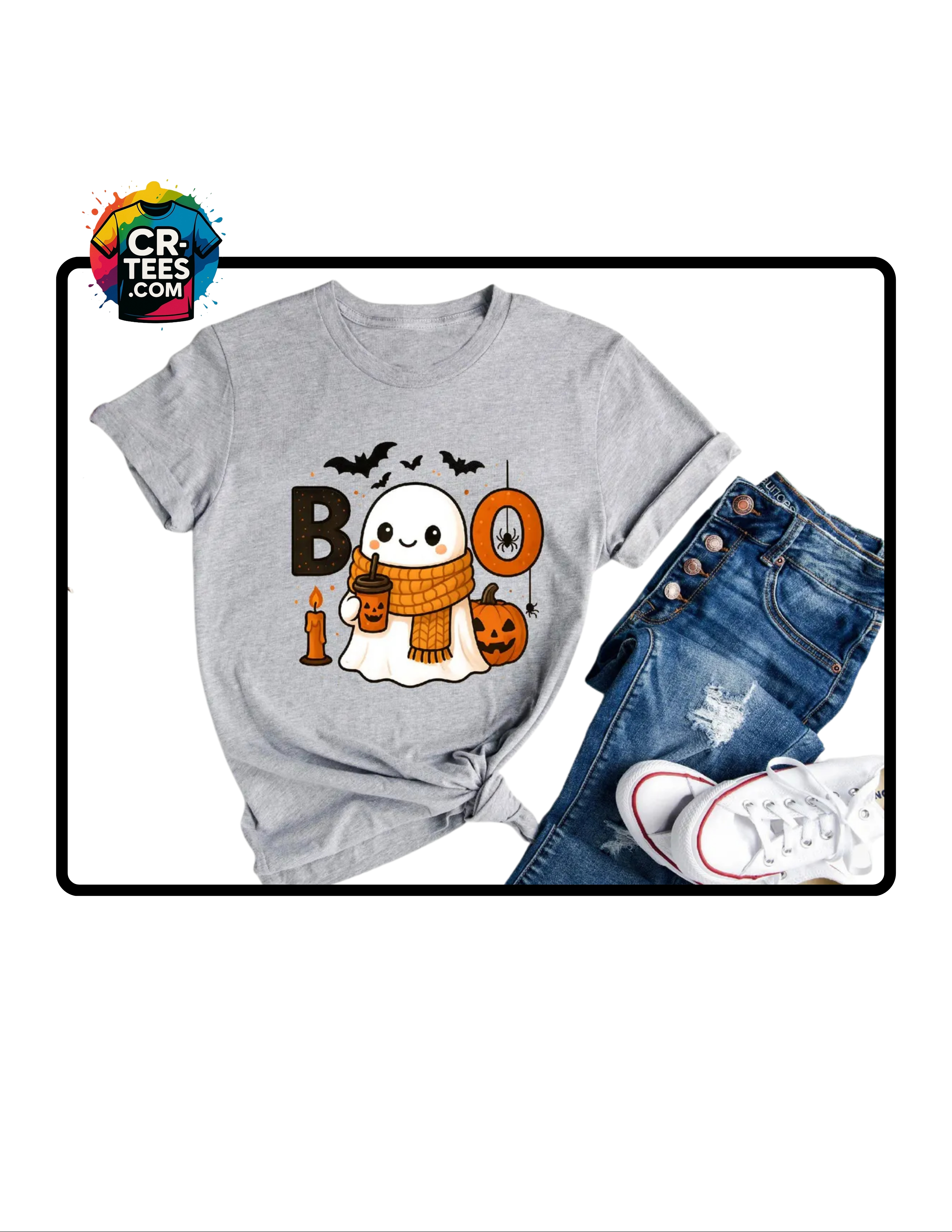 Halloween Boo Ghost Tee
