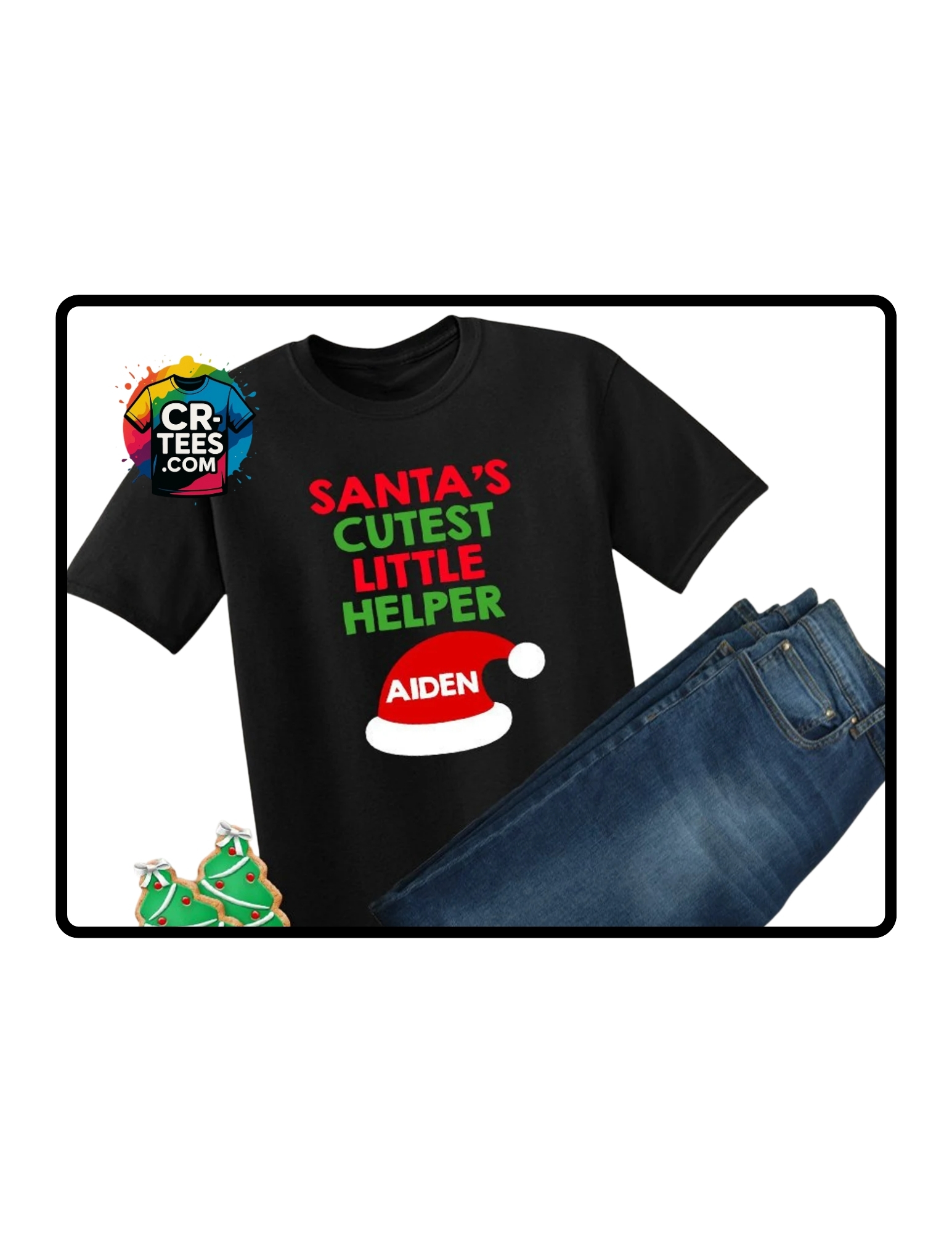 Santa's Cutest Little Helper Personalized T-Shirt