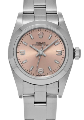 Rolex Oyster Perpetual 24mm 1998 salmon dial
