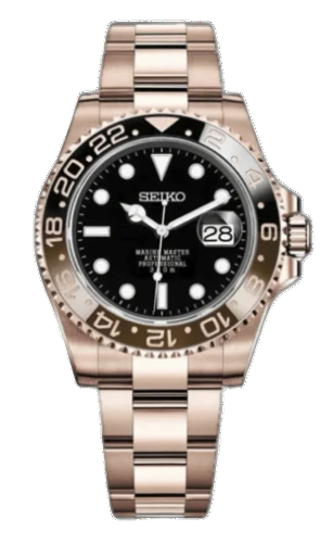 Seiko Mod Root Beer Rose Gold