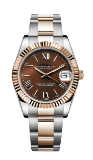 Seiko Mod DateJust Two Tone 