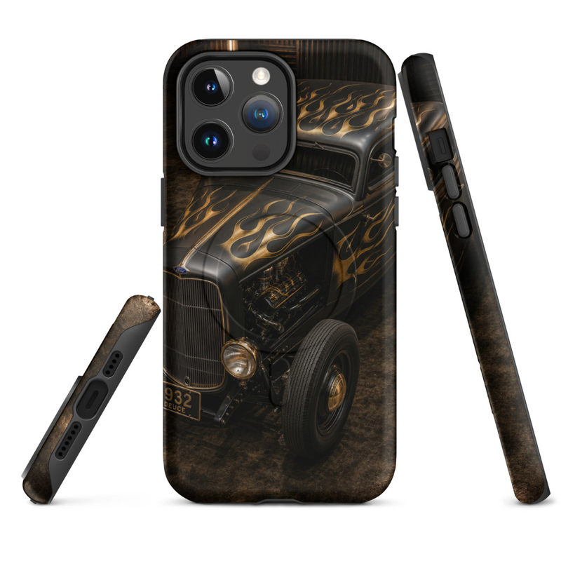 MagSafe® tough case for iPhone® 14 to 17 - 1932 Ford Deuce Coupe - Flame Series