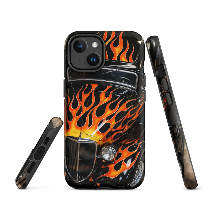 MagSafe® tough case for iPhone® - 14 to 17, Ford Hot Rod Flame Series