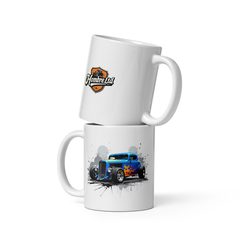 Blue Hot Rod Mug