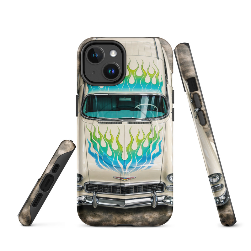 MagSafe® tough case for iPhone® 14 to 17, 55 Chevy Nomad - Flame Series