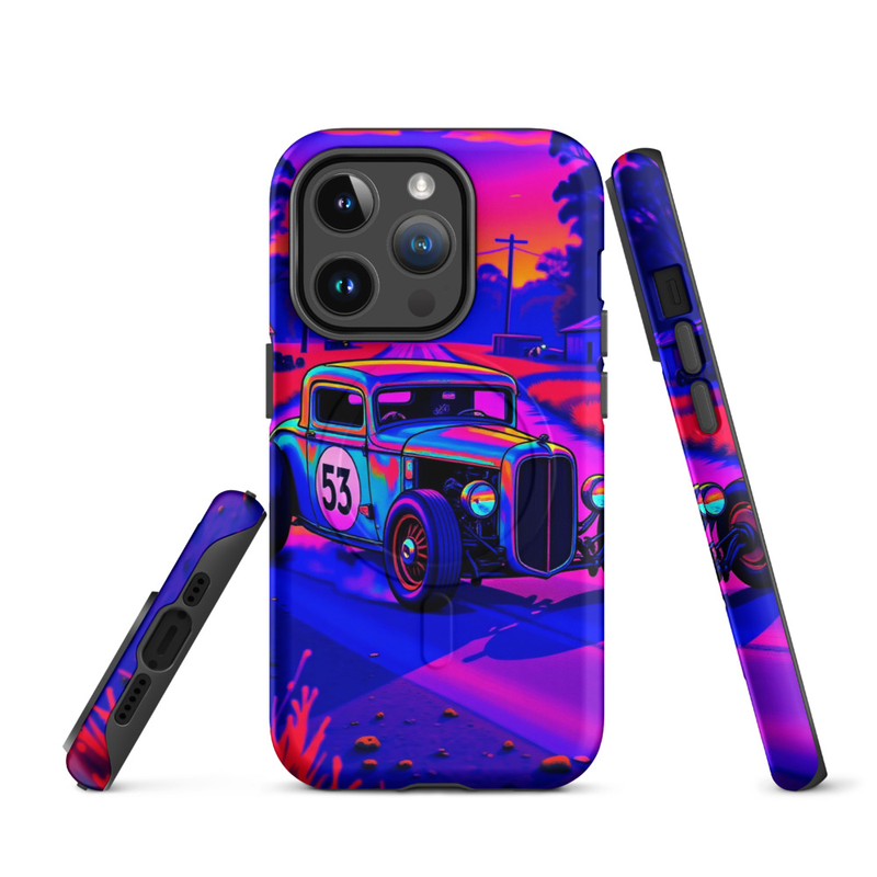 MagSafe® tough case for iPhone® 14 - 17 - Psychedelic Hot Rod