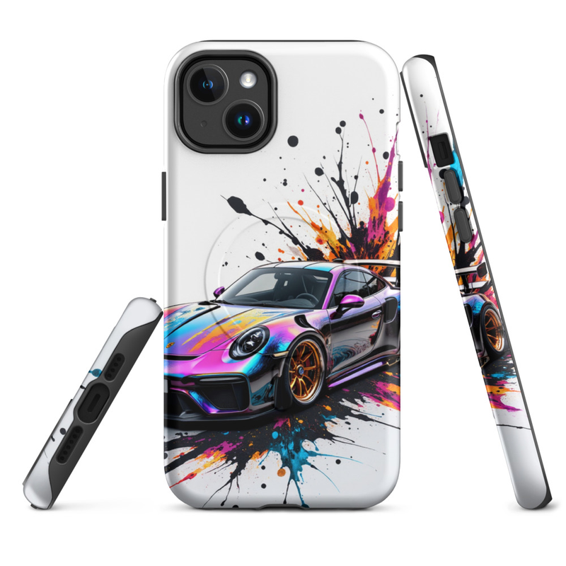 MagSafe® tough case for iPhone® 14 -17 - Iridescent Porsche 